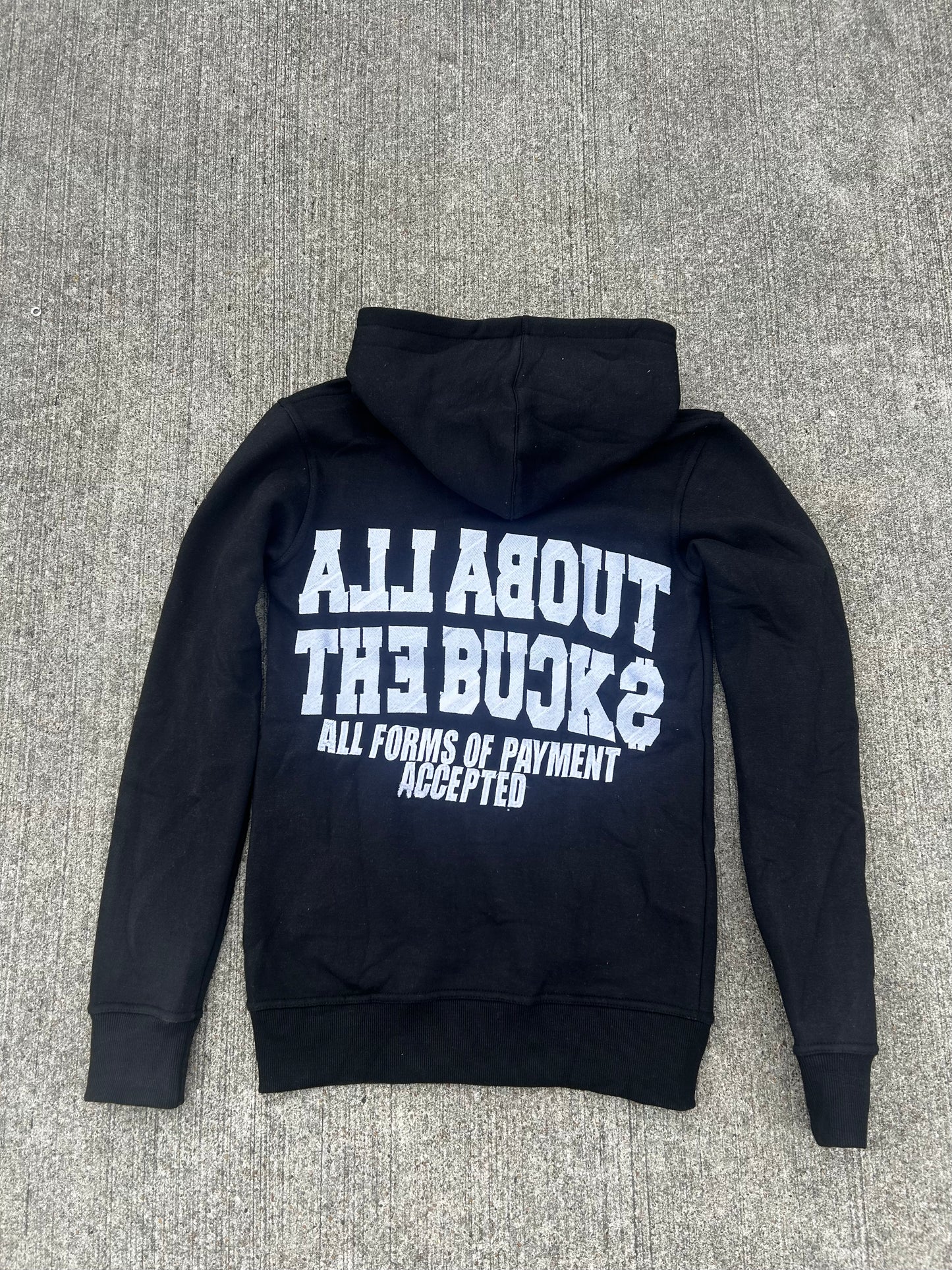 AllAboutTheBuck$ Black Zip-Up Jacket