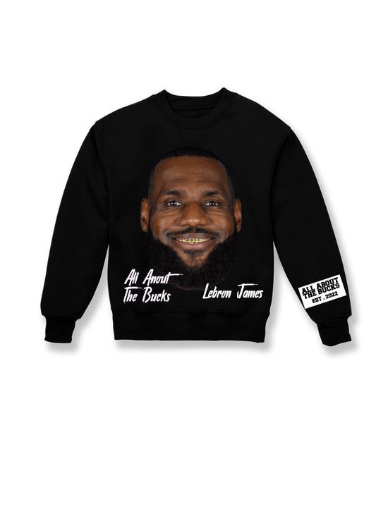 Lebron James Gold Grill Crew Neck