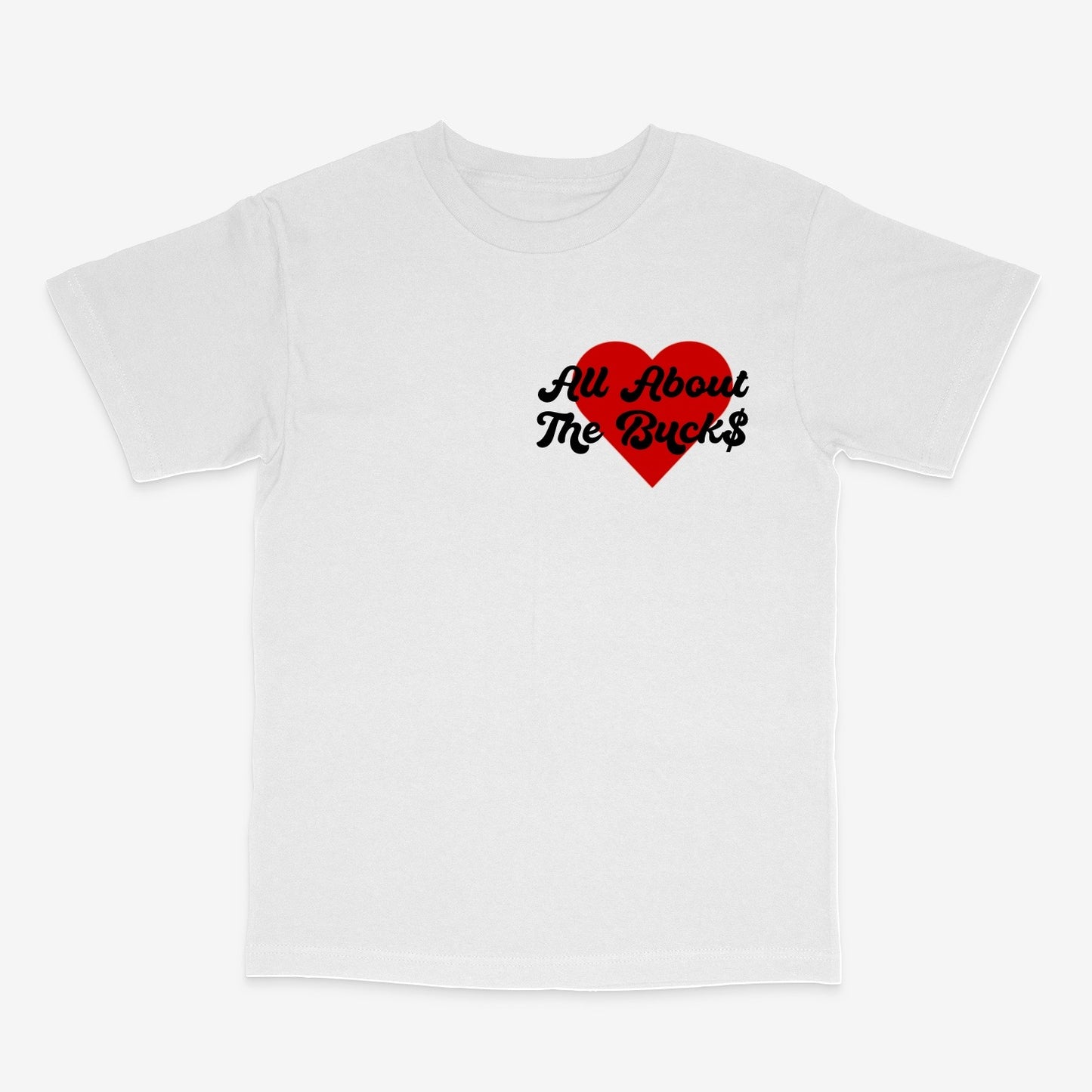 Kids White/Red Heart Tee