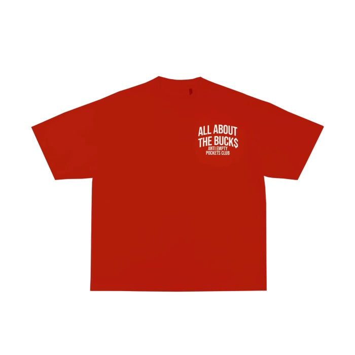 Kids Red Anti Empty Pockets Tee