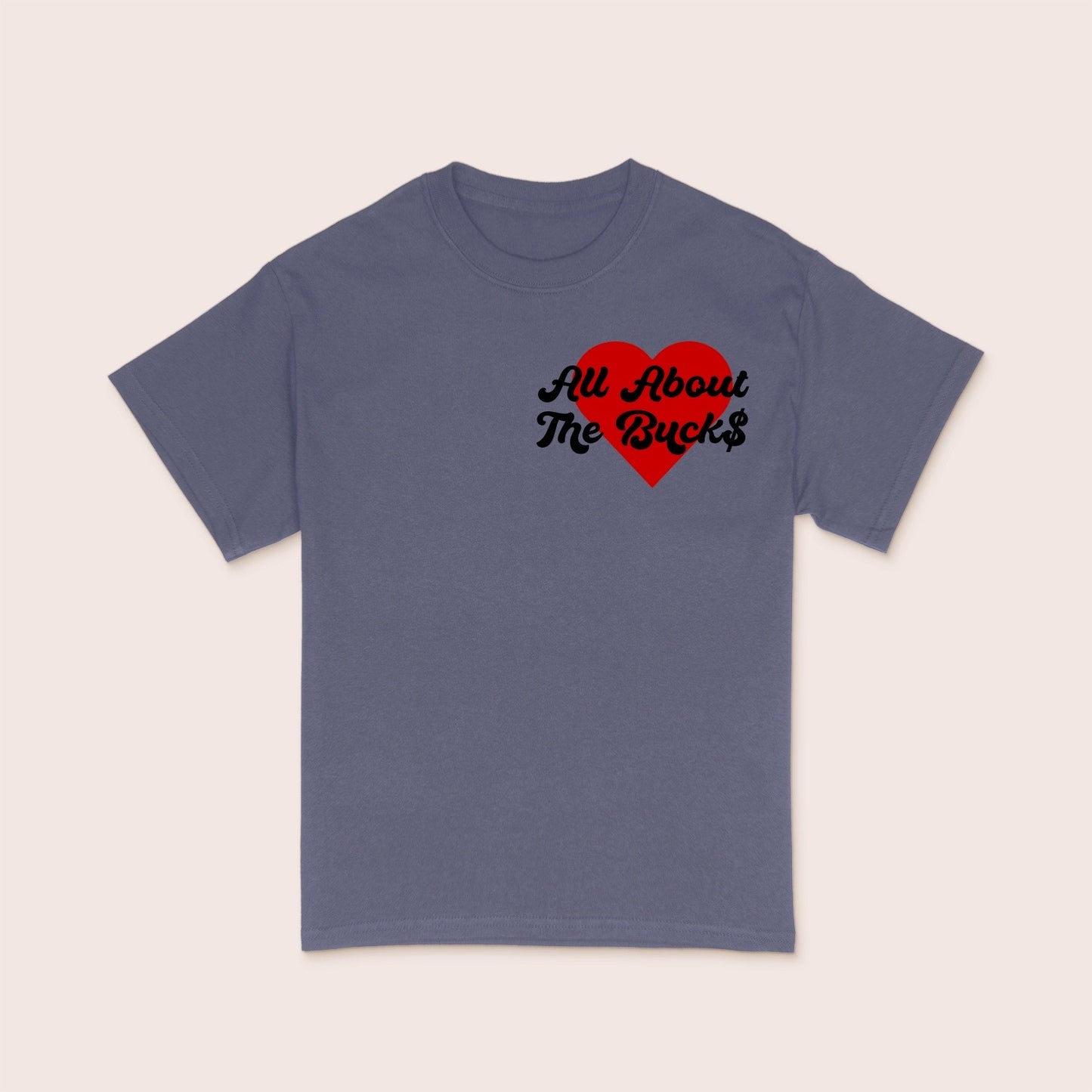 Kids Grey/Black Heart Tee